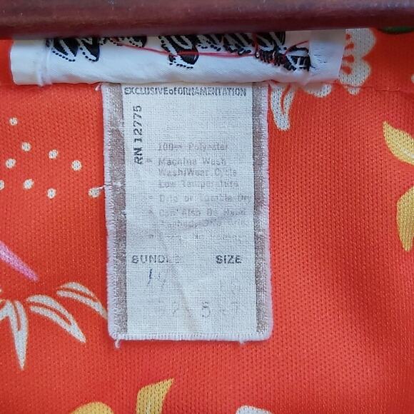 Vintage Yves Jennet 2 Piece Polynesian Outfit Set Size 10 - Picture 8 of 9